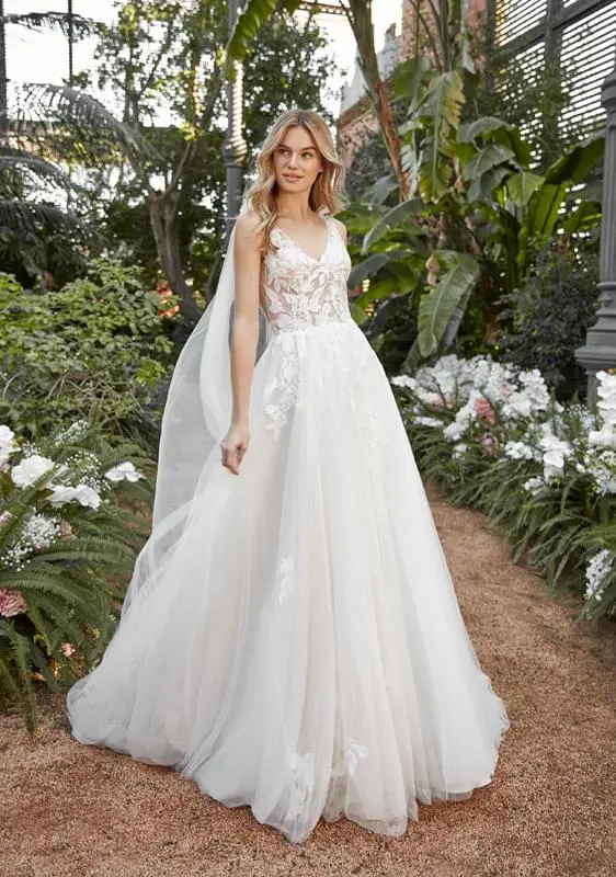 La Sposa kis A-vonalú menyasszonyi ruha