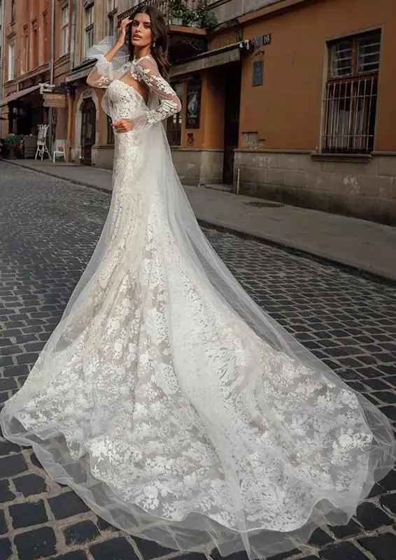 Oksana Mukha menyasszonyi ruha 