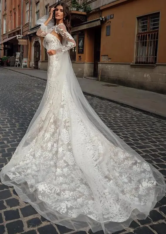 Oksana Mukha menyasszonyi ruha