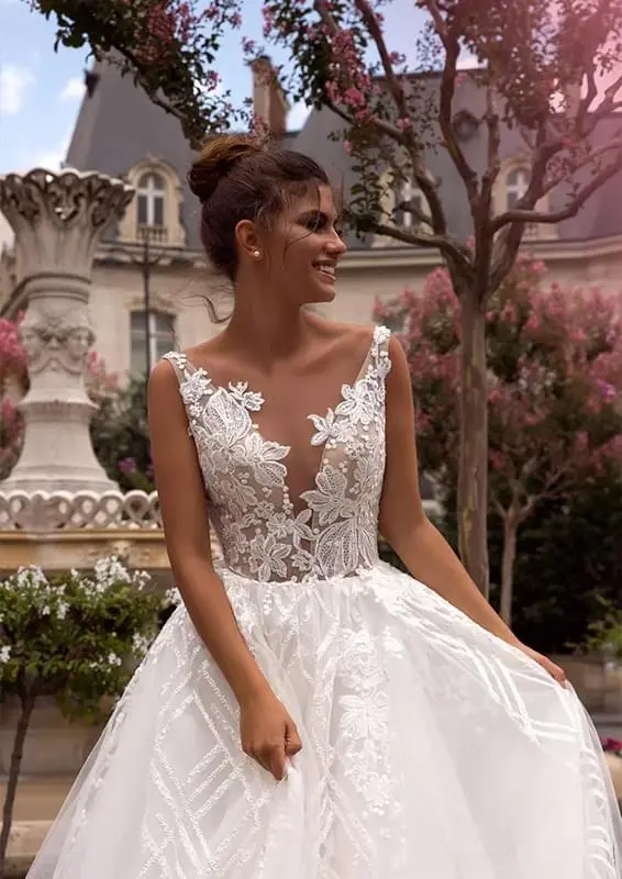Oksana Mukha menyasszonyi ruha